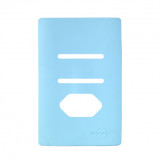 Placa p/ 2 Interruptores + Tomada 4x2 - Novara Especiais Celeste